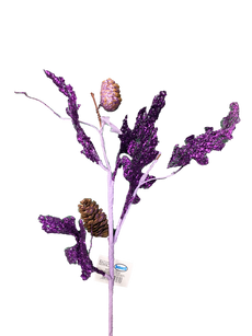 RAMA PIÑON NAVIDAD XY12-364 MORADO BRIDGECO