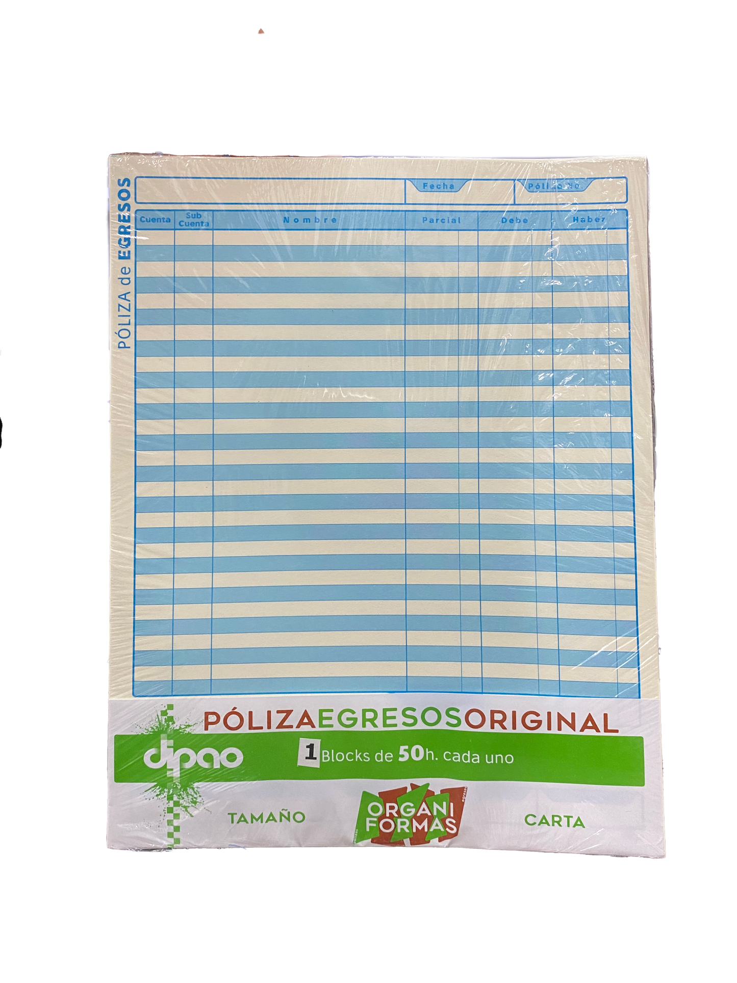 BLOCK POLIZA EGRESOS 50 HJ PEC-50 DIPAO