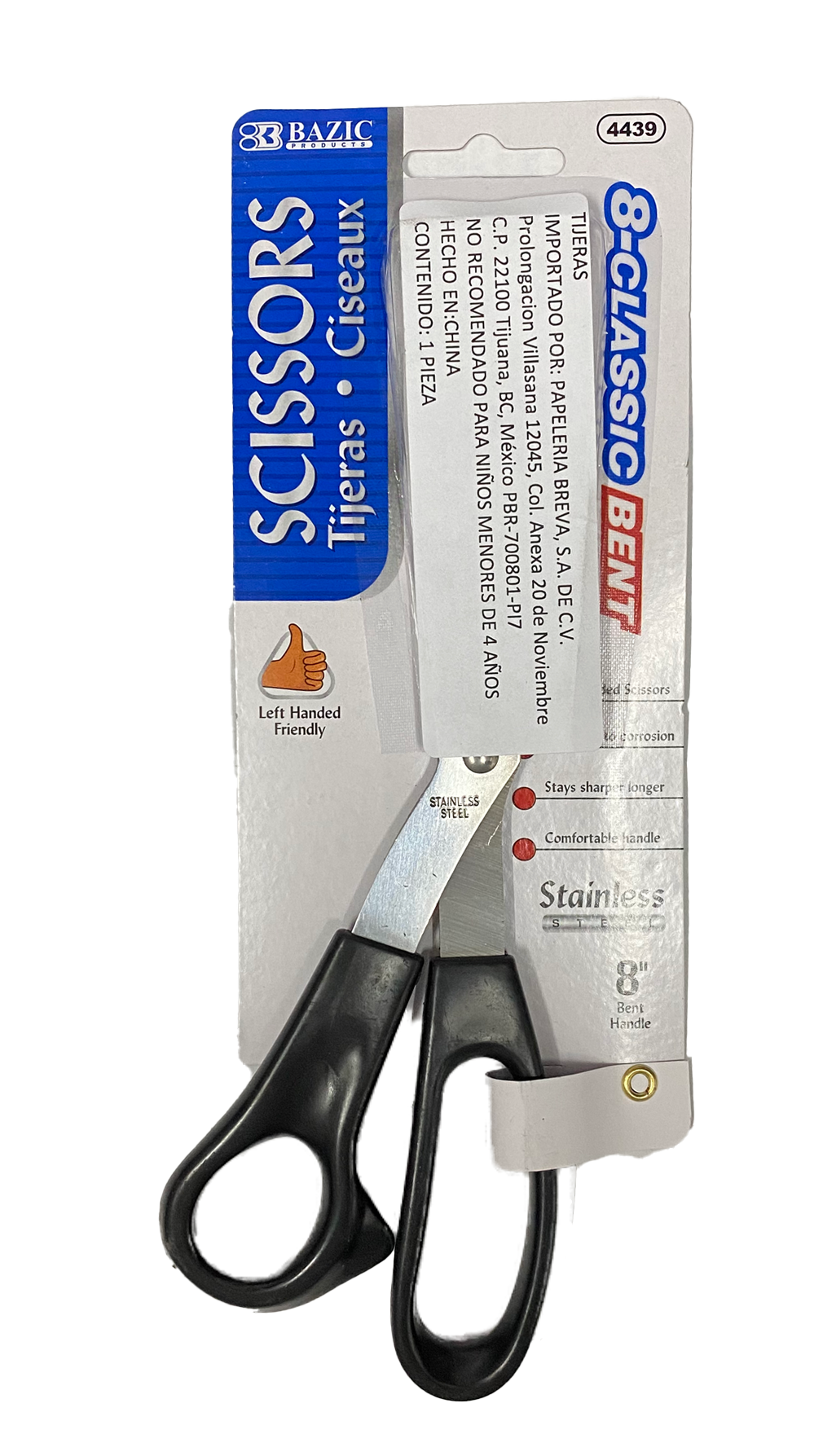 TIJERA OFICINA ZURDO 8 PULGADA 4439 BAZIC