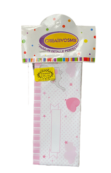 SOBRE BABY SHOWER NIÑA 16 X 7 6 PZS SDB CREATIVOS