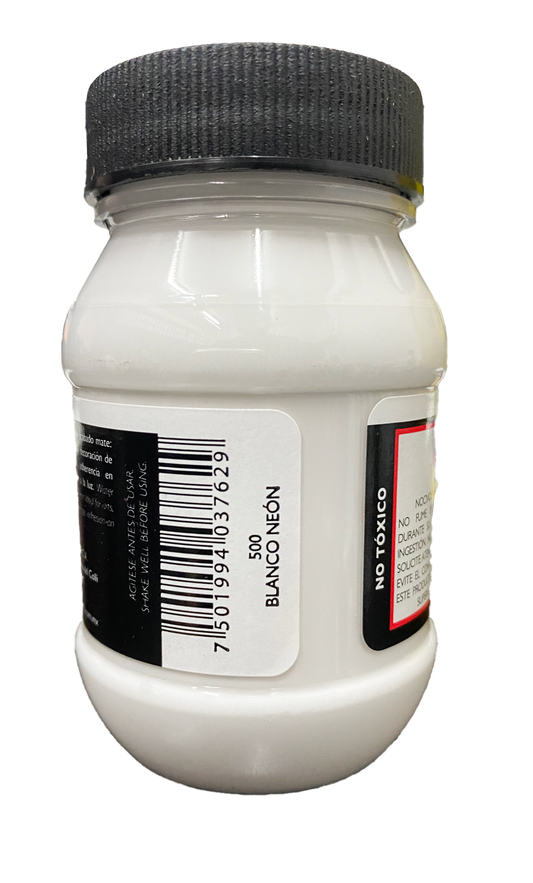 PINTURA ACRILICA 100 ML BLANCO NEON 500 PINTO DISTRUIDORA