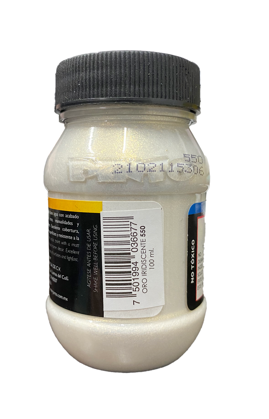 PINTURA ACRILICA 100 ML ORO IRIDISCENTE PINTO DISTRUIDORA