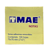 NOTAS ADHESIVAS AMARILLO 3X3 100 HJ 21007 MAE