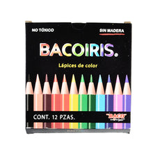 COLORES SIN MADERA BACOIRIS CORTOS 12 PZ BACO MNK