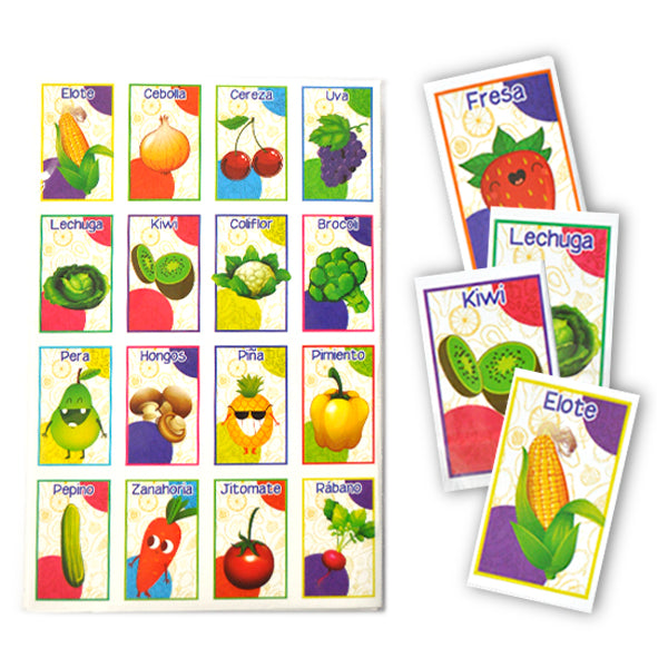 LOTERIA FRUTAS Y VERDURAS LR008N NOVAC