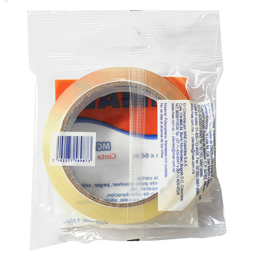 TAPE TRANSPARENTE 18X66 MT MCT-1865 MAE