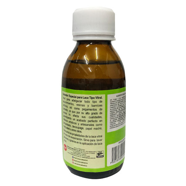 SOLVENTE VITRAL 120 ML PINTART