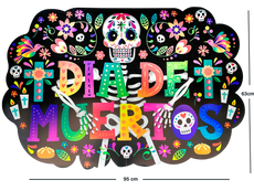LETRERO MEGA MUERTOS 95 X 63 2224 HALLOWEEN PADI