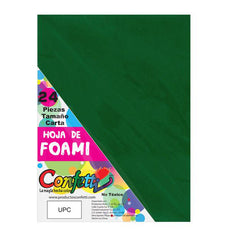 FOAMY CARTA 24 PZ VERDE BANDERA NAEN MNK