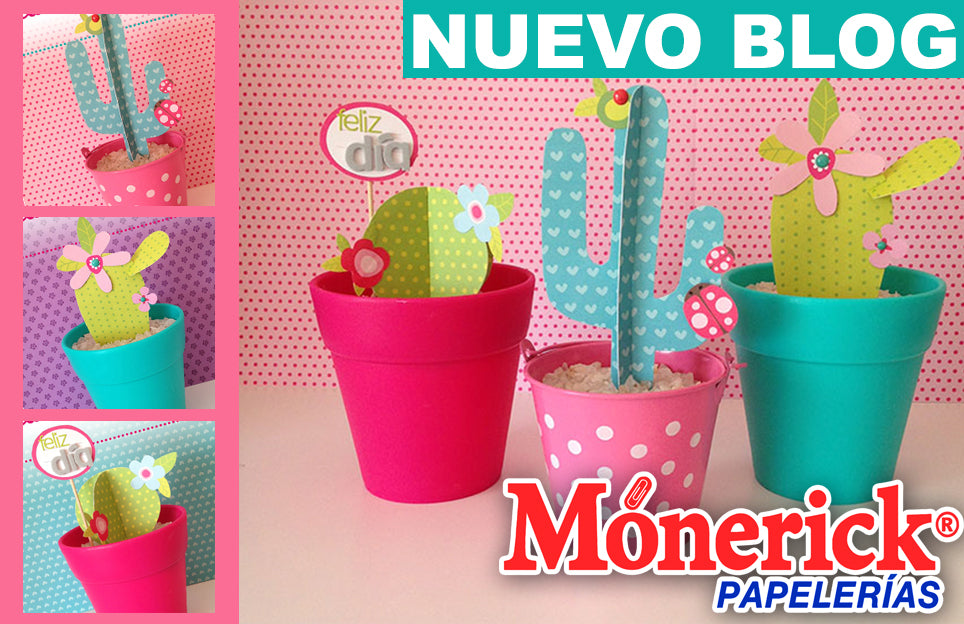 Cómo hacer cactus de papel decorado