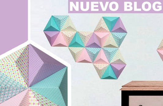 Como Decorar tu pared con un mosaico de papel