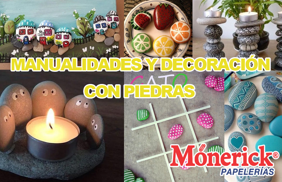 Manualidades decorativas con piedras