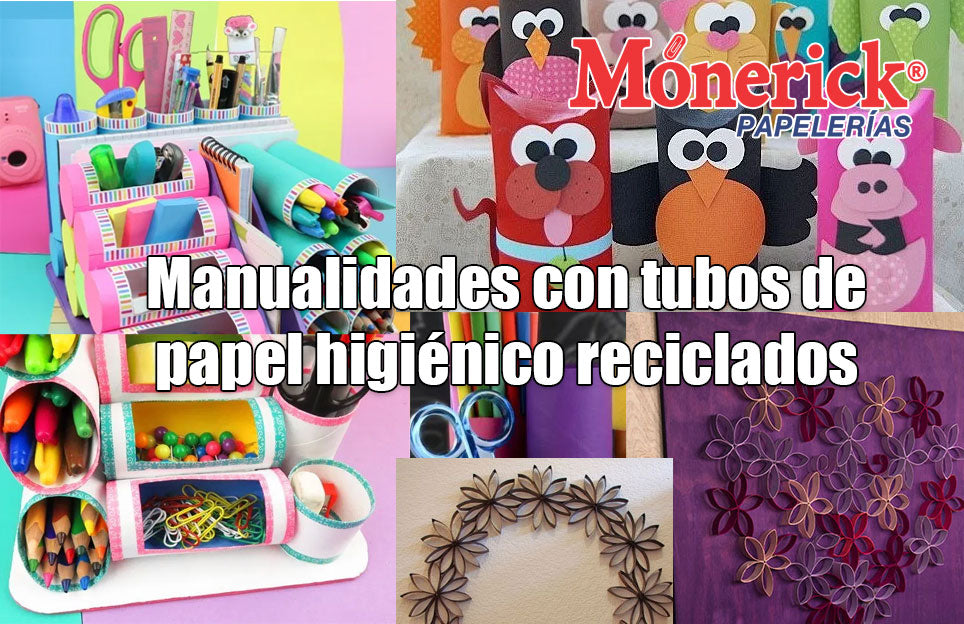 Manualidades con rollos de papel reciclados