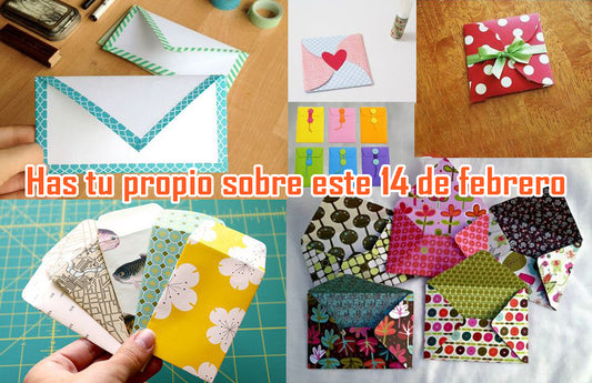 Realiza tus propios sobres para este 14 de febrero