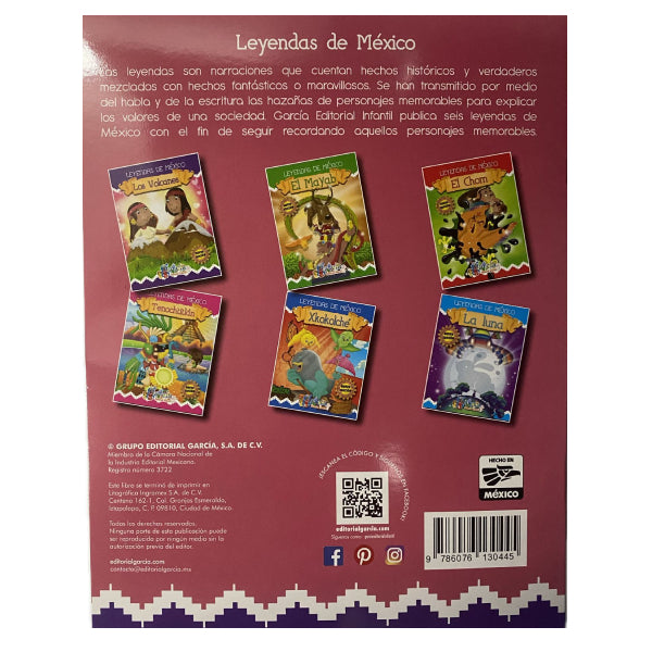 CUENTOS LEYENDAS DE MEXICO 149 EDITORIAL GARCIA MNK – Mónerick Papelerías