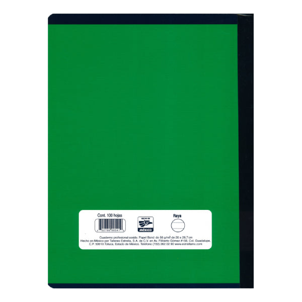 CUADERNO PROFESIONAL COSIDO 100 HJ RAYA ESTRELLA MNK