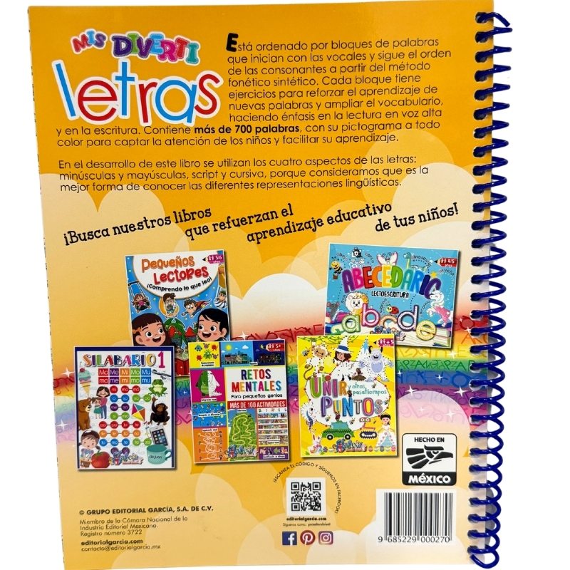 LIBRO ACTIVIDADES MIS DIVERTI LETRAS 1318 EDITORIAL GARCIA MNK