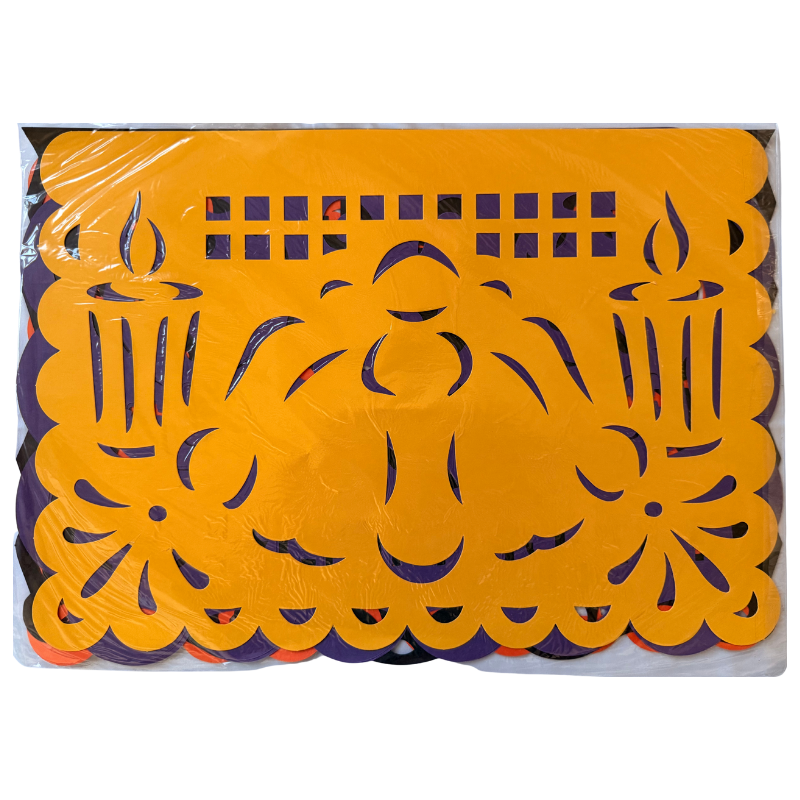 PAPEL PICADO MUERTOS 48 X 33 1549-7 C/ 12 PZ SURTIDO HALLOWEEN PADI