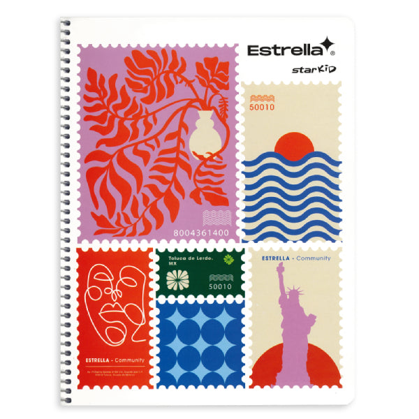 CUADERNO PROFESIONAL ESPIRAL 100 HJ MIXTO ESTRELLA MNK