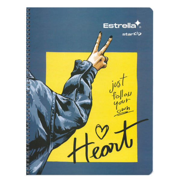CUADERNO PROFESIONAL ESPIRAL 100 HJ MIXTO ESTRELLA MNK