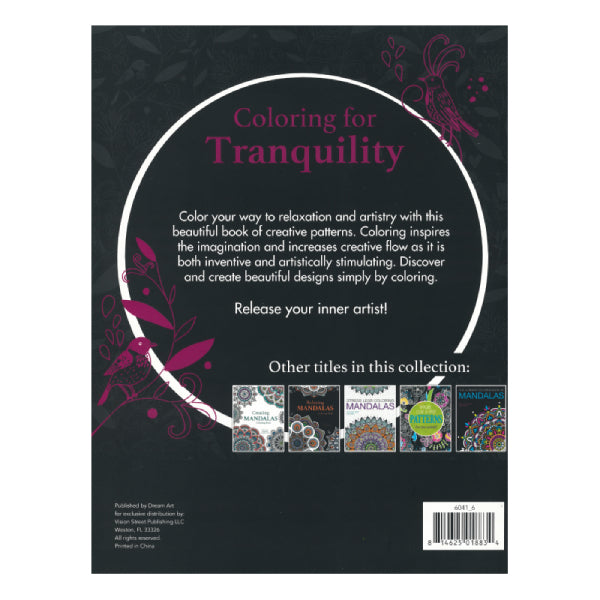 LIBRO ILUMINAR ANTI ESTRES COLORING FOR TRANQUILITY BAZIC