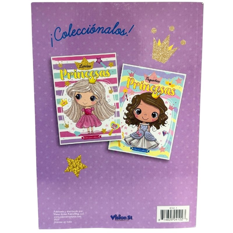 LIBRO ILUMINAR LINDAS PRINCESAS 128 PG 4 SEASONS MNK