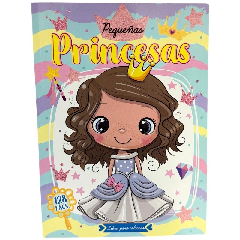 LIBRO ILUMINAR LINDAS PRINCESAS 128 PG 4 SEASONS MNK