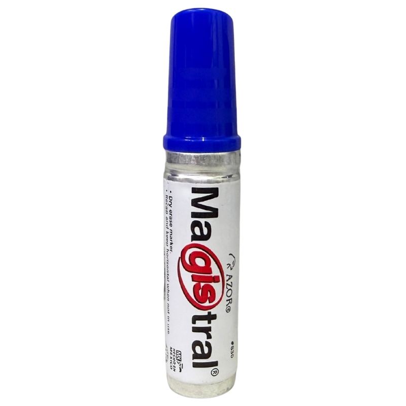MARCADOR PIZARRON MAGISTRAL ALUMINIO AZUL AZOR MNK
