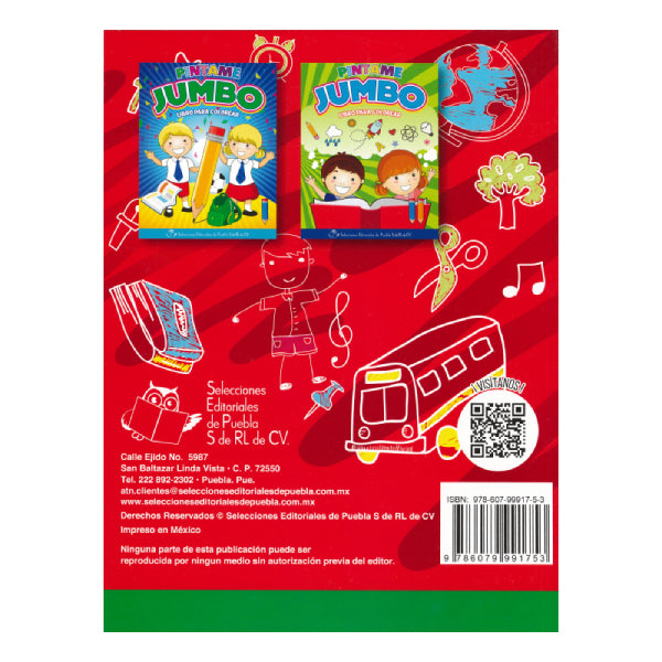 LIBRO ILUMINAR JUMBO PINTAME EDITORIAL PUEBLA MNK