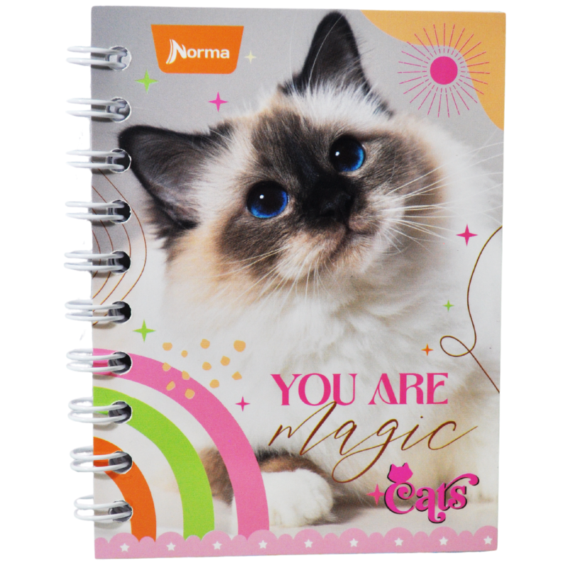 CUADERNO POCKET DOBLE ARGOLLA DOGS 80 HJ RAYA NORMA MNK