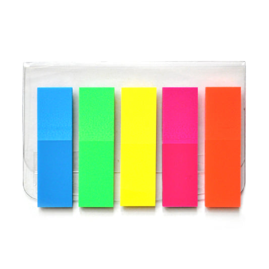 NOTAS ADHESIVAS MEMOTIP NEON 1/2 PULGADA 5 COLORES JANEL
