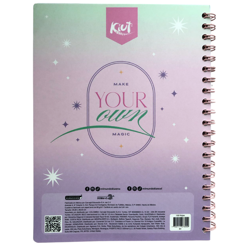 CUADERNO PROFESIONAL ARGOLLA 2-O KIUT 100 HJ RAYA NORMA