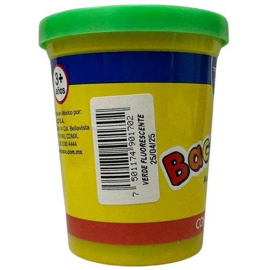 PLASTILINA BOTE 90 GR BACO-DOH VERDE FLUORECENTE BACO MNK