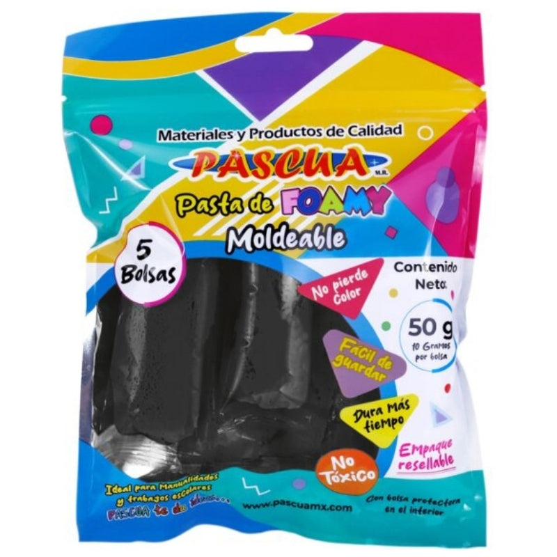 FOAMY MOLDEABLE 50 GM NEGRO PASCUA