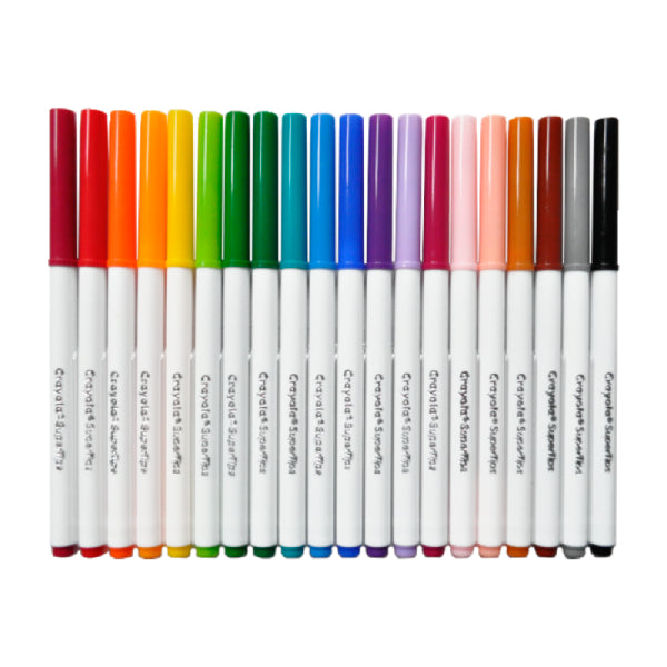 PLUMONES LAVABLES DELGADOS 20 PZ CRAYOLA MNK