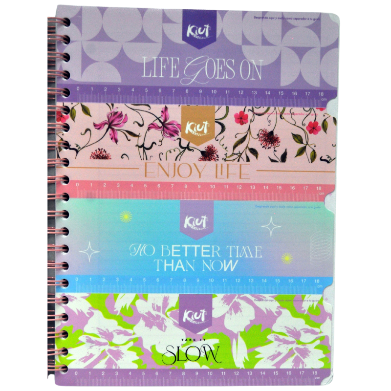 CUADERNO PROFESIONAL DOBLE ARGOLLA KIUT 200 HJ RAYA NORMA
