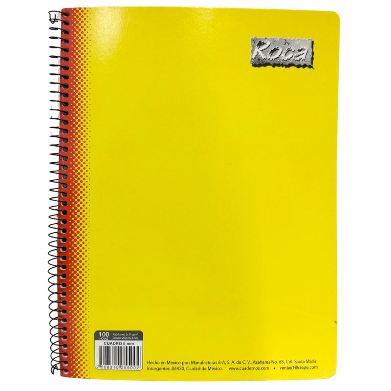 CUADERNO PROFESIONAL ESPIRAL ROKITA 100 HJ BLANCO MAN 8A MNK
