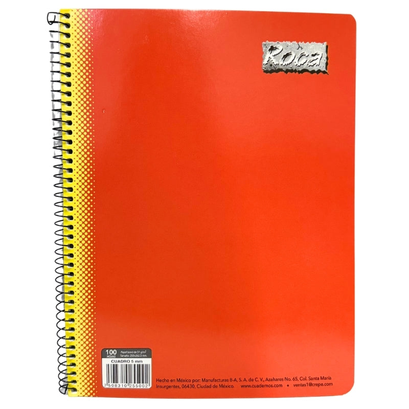 CUADERNO PROFESIONAL ESPIRAL ROKITA 100 HJ BLANCO MAN 8A MNK