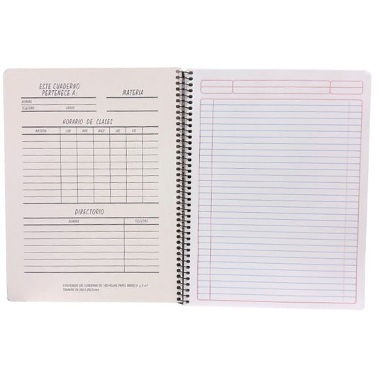 CUADERNO PROFESIONAL ESPIRAL ROKITA 100 HJ RAYA 5100 MAN 8A MNK