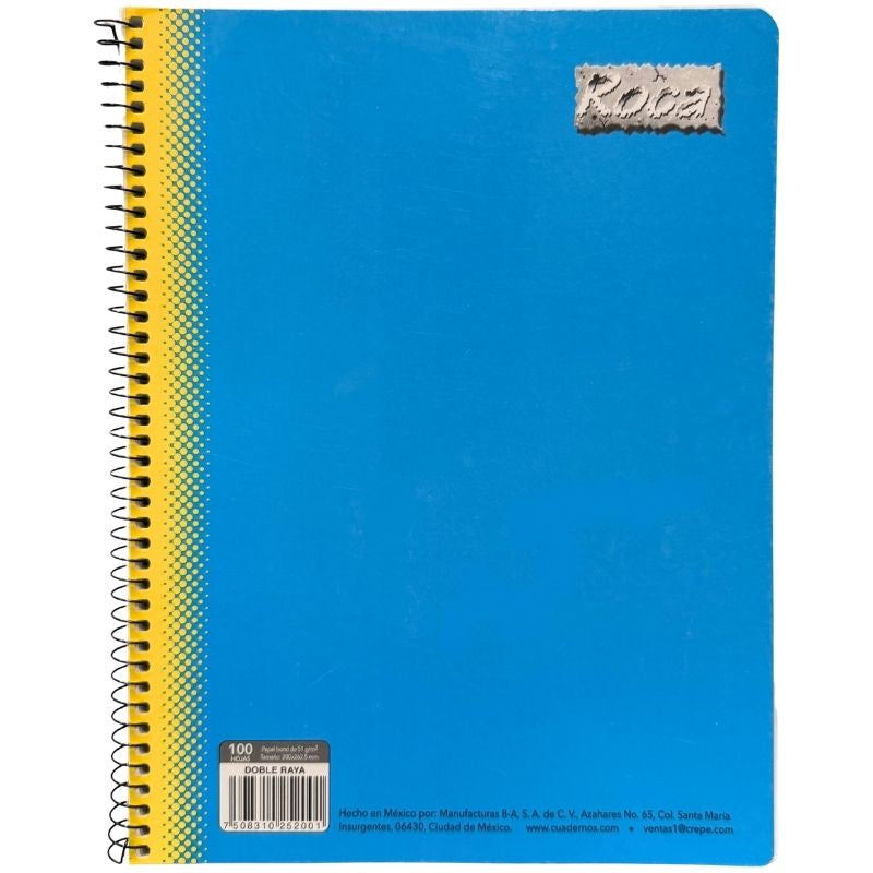 CUADERNO PROFESIONAL ESPIRAL ROKITA 100 HJ C7 MAN 8A MNK