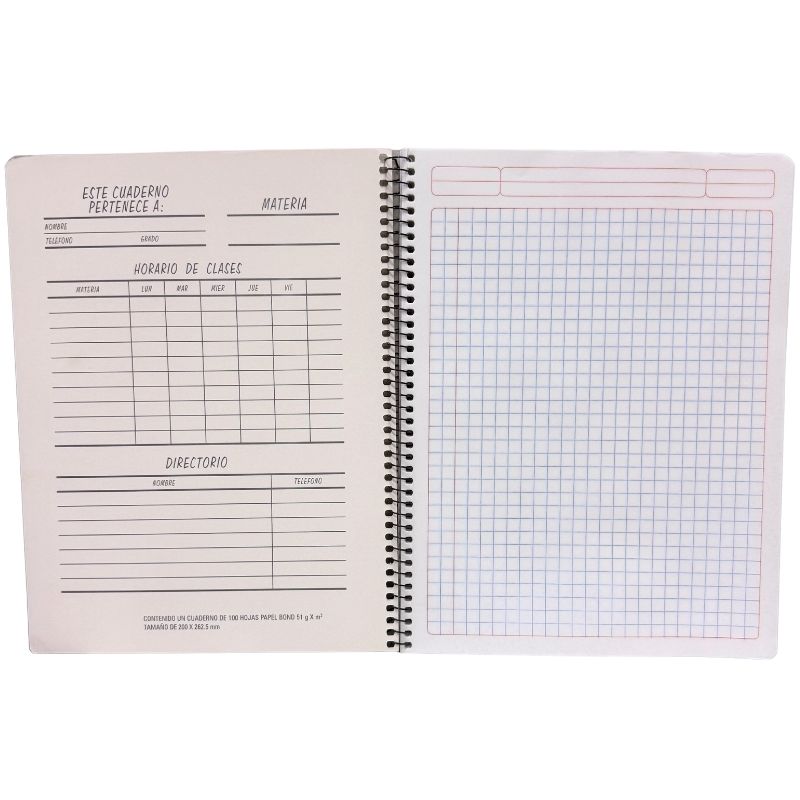 CUADERNO PROFESIONAL ESPIRAL ROKITA 100 HJ C7 MAN 8A MNK