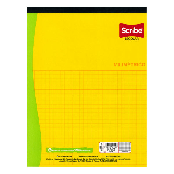 BLOCK MILIMETRICO 50 HJ SCRIBE