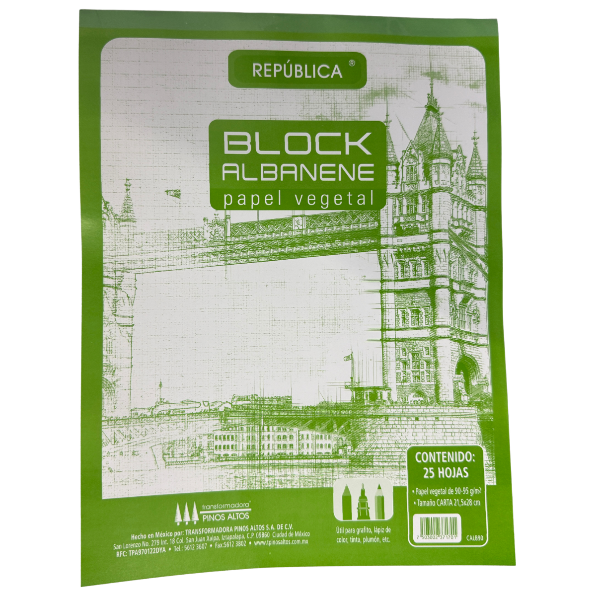 BLOCK ALBANENE CARTA 90/95 GR 25 HJ IMPERIAL