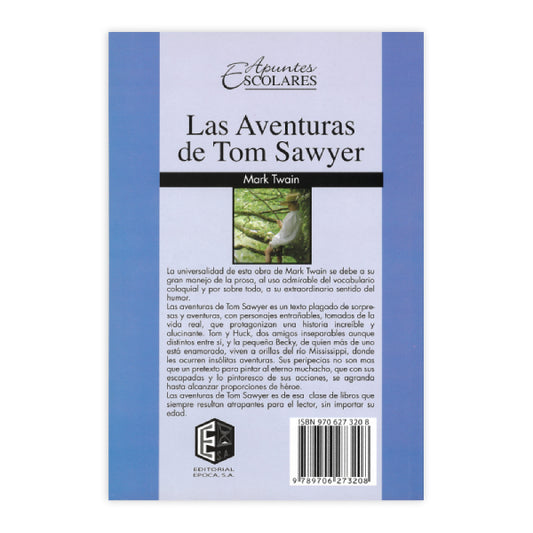 LIBRO AVENTURAS TOM SAWYER EDITORIAL PUEBLA