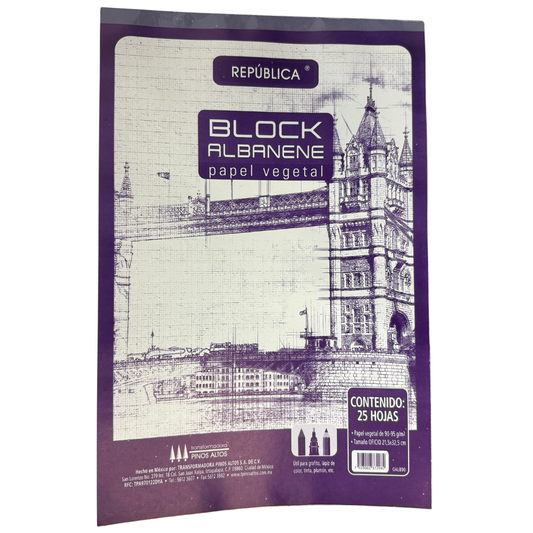 BLOCK ALBANENE OFICIO 90/95 GR 25 HJ IMPERIAL