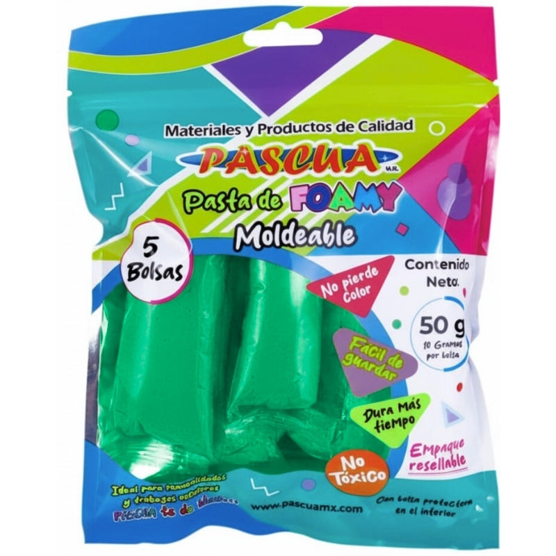 FOAMY MOLDEABLE 50 GM VERDE BANDERA PASCUA