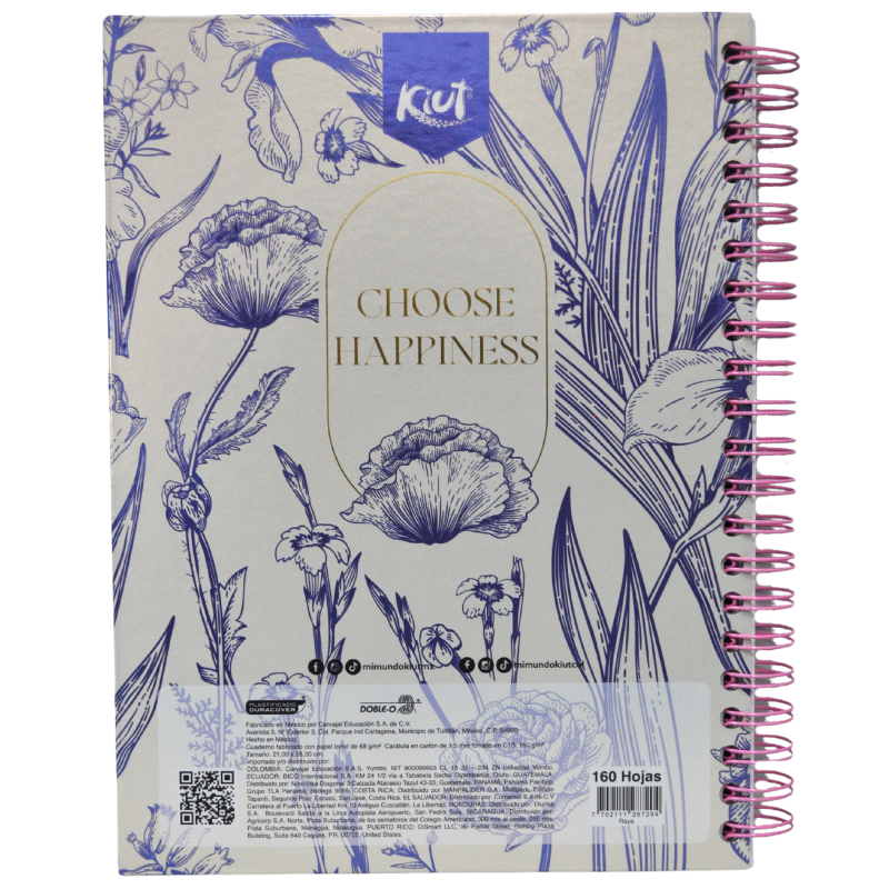 CUADERNO PROFESIONAL DOBLE ARGOLLA KIUT 160 HJ RAYA NORMA MNK