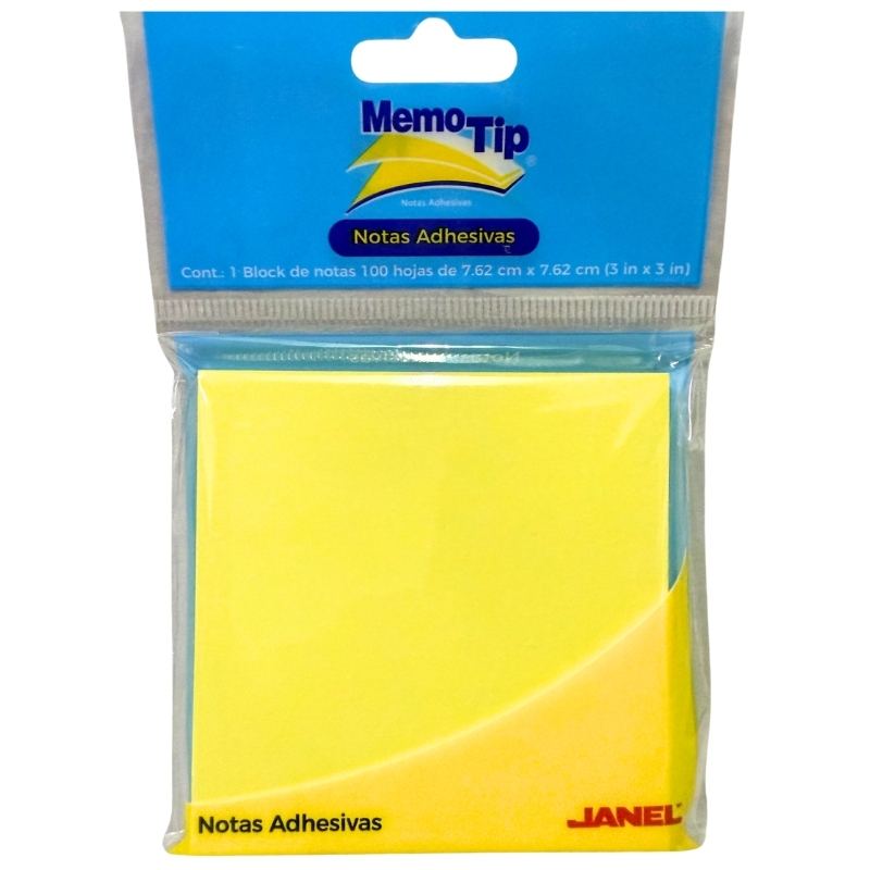 NOTAS ADHESIVAS MEMO TIP 3X3 JANEL