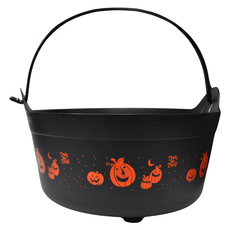 CANASTA CALABAZA PLASTICO HALLOWEEN 4 SEASONS