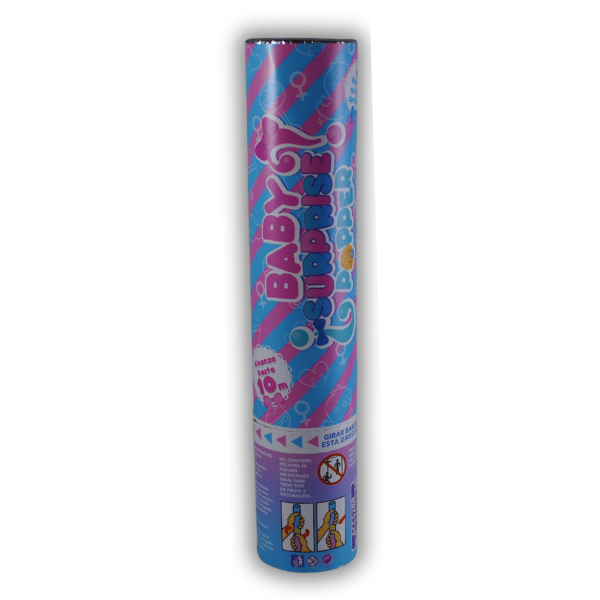 LANZADOR CONFETTI BABY SORPRESA AZUL EURONOVELTY GRANMARK